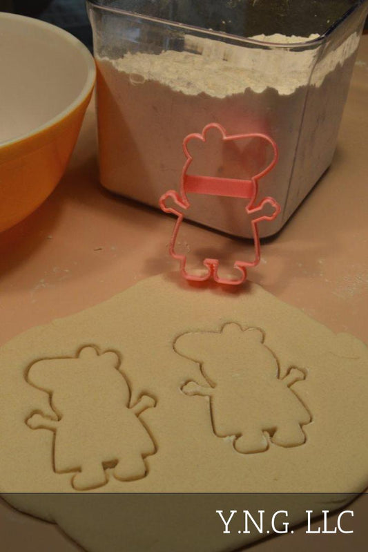 Peppa Pig Full Body Outline Cartoon Character Cookie Cutter Made In USA PR2631