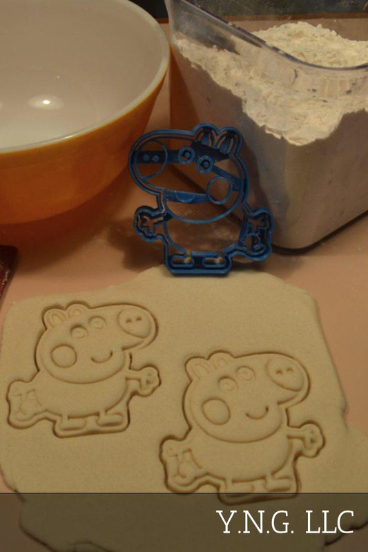 George Georgie Peppa Pig Brother Cartoon Cookie Cutter Made In USA PR2641