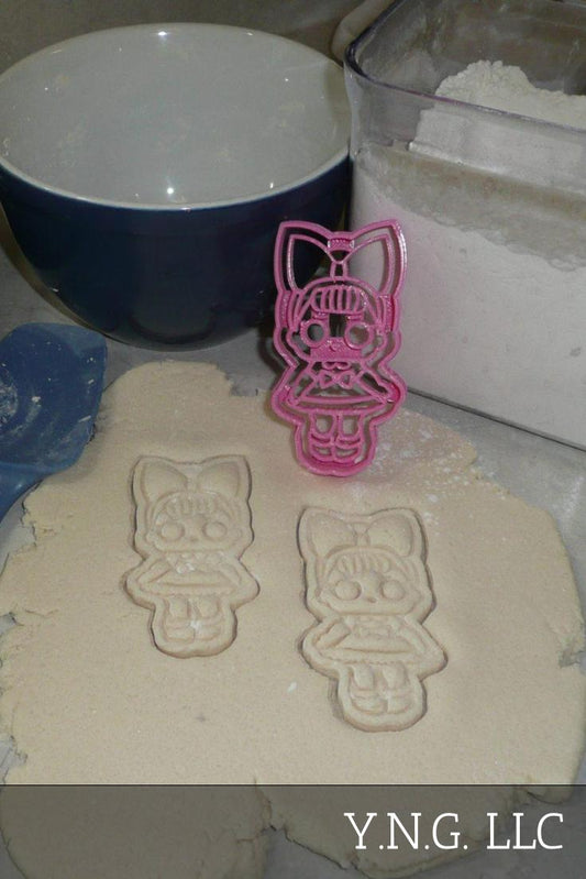Fancy Brown Hair Blue Eyes LOL Surprise Doll Cookie Cutter Made In USA PR2337