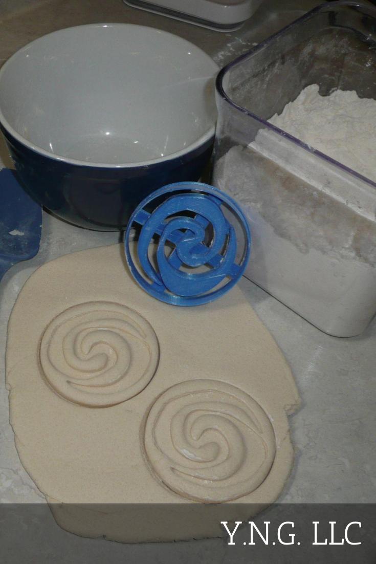 Spiral Swirl Symbol from Moana Kids Movie Cookie Cutter Made In USA PR2658