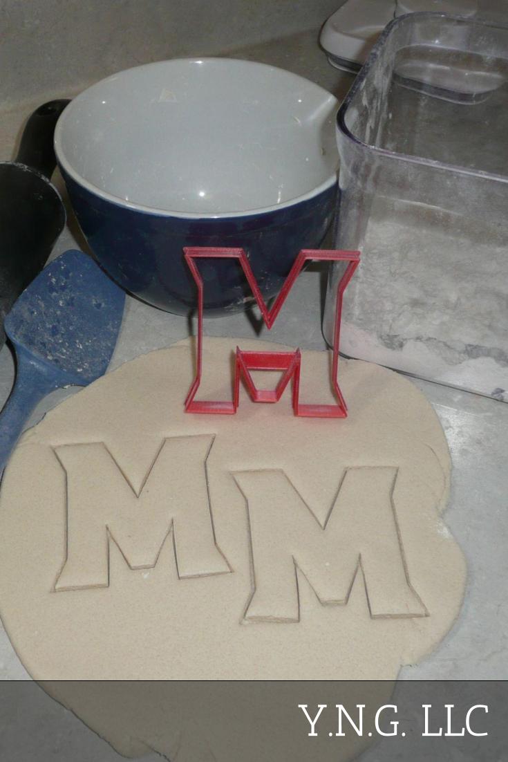 University of Maryland Terps Terrapins M Letter Cookie Cutter Made In USA PR2936