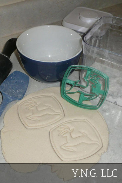 John Deere Logo Farm Tractor Heavy Equipment Cookie Cutter Made In USA PR2990