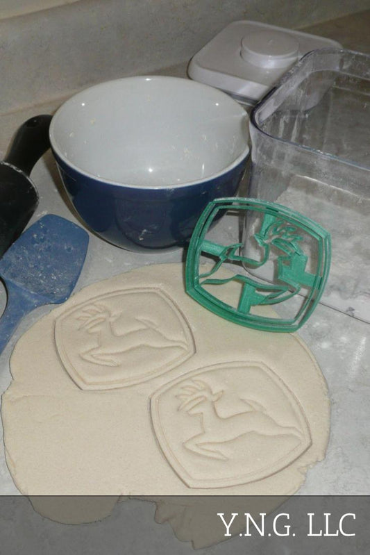 John Deere Logo Farm Tractor Heavy Equipment Cookie Cutter Made In USA PR2990