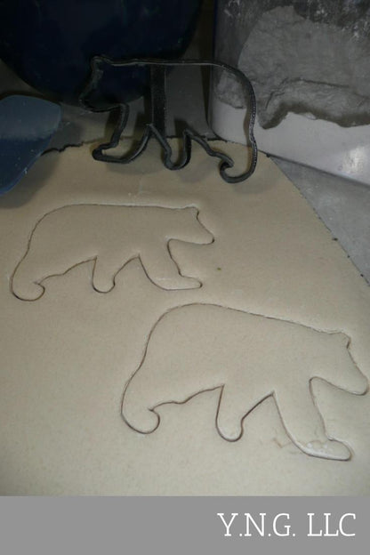 Bear Outline Black Brown Polar Bears Zoo Animal Cookie Cutter Made In USA PR2102