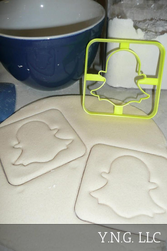 Snapchat Themed Photo Video Messaging App Cookie Cutter Made In USA PR2952