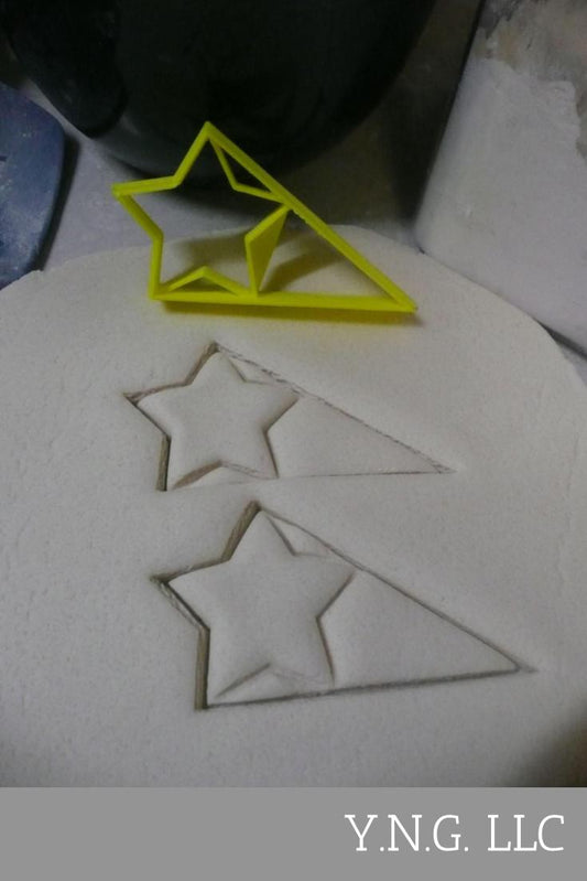 Star With Triangle Small Size Award Design Flag Cookie Cutter Made In USA PR3048