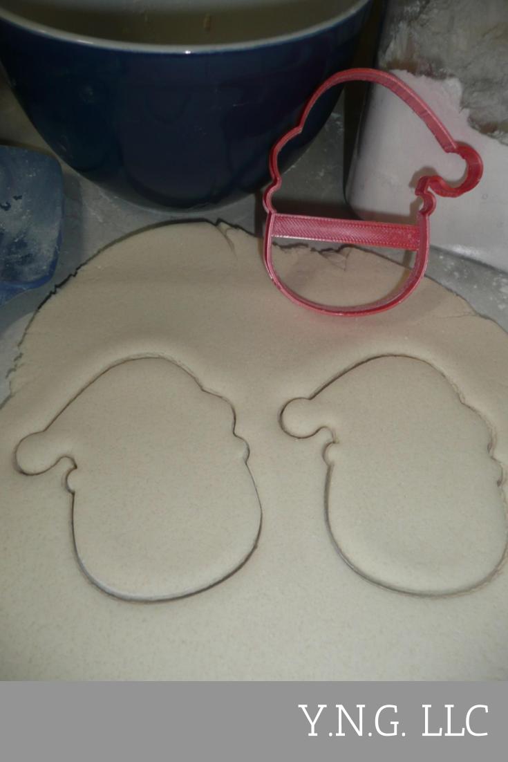 Santa Face Outline Rudolph Christmas Cartoon Cookie Cutter Made In USA PR3051