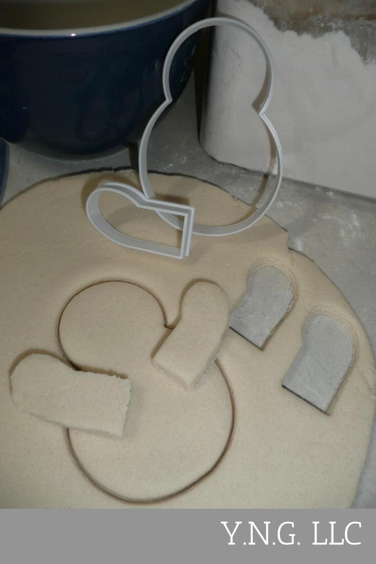 Snowman Posable Arm 2 Pieces Winter Holiday Cookie Cutter Made In USA PR2976