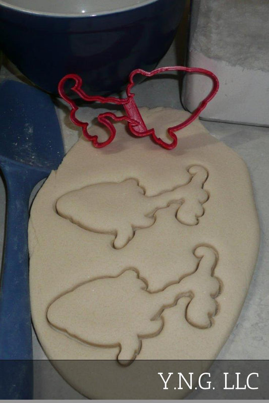 Red Fish Dr Seuss Book One Fish Two Fish Cookie Cutter Made In USA PR2475