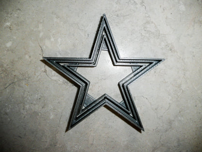 6x Dallas Cowboys Star Fondant Cutter Cupcake Topper 1.75 IN USA FD936