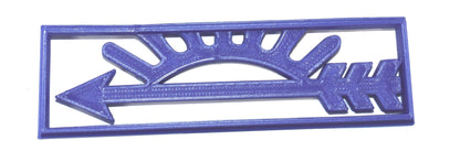 6x Arrow Of Light Fondant Cutter Cupcake Topper 1.75 IN USA FD604