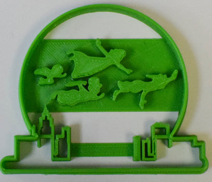 6x Peter Pan Flying Fondant Cutter Cupcake Topper 1.75 IN USA FD780