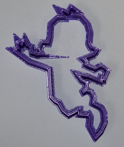 6x Little Girl Fondant Cutter Cupcake Topper 1.75 IN USA FD648