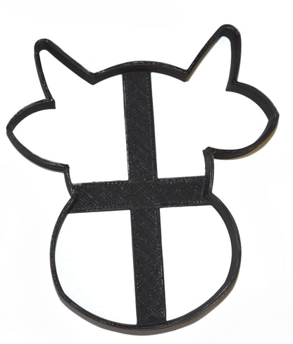 6x Cow Cattle Fondant Cutter Cupcake Topper 1.75 IN USA FD672