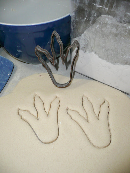 T-Rex Dinosaur Footprint Foot Print Cookie Cutter Made In USA PR566