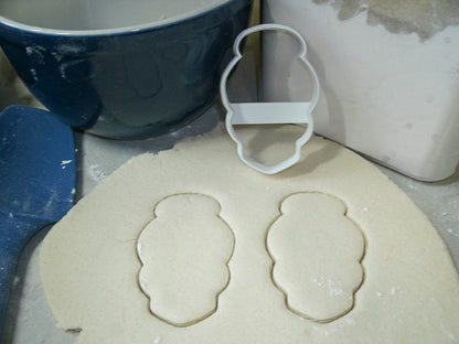 Skull With Bun Female Woman Halloween Tattoo Cookie Cutter Made In USA PR852