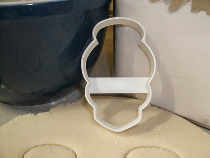 Skull With Bun Female Woman Halloween Tattoo Cookie Cutter Made In USA PR852