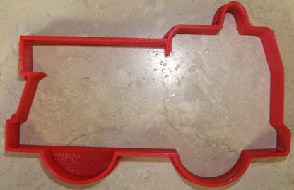 6x Fire Truck Firetruck Fondant Cutter Cupcake Topper 1.75 IN USA FD909