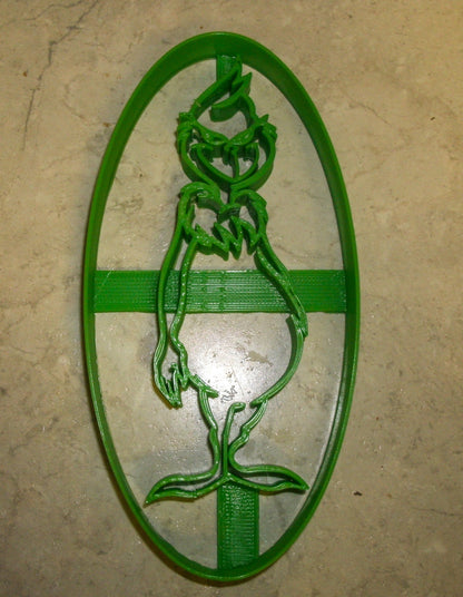 Grinch Full Body Dr Seuss Cartoon Christmas Cookie Cutter Made In USA PR681