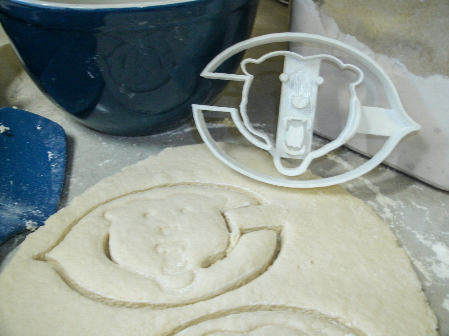 Chicago Bears C With Bear Football Cookie Cutter Made In USA PR312