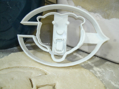 Chicago Bears C With Bear Football Cookie Cutter Made In USA PR312
