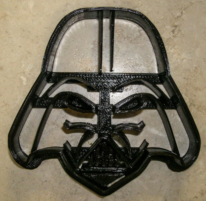 6x Darth Vader Helmet Head Fondant Cutter Cupcake Topper 1.75 IN USA FD99