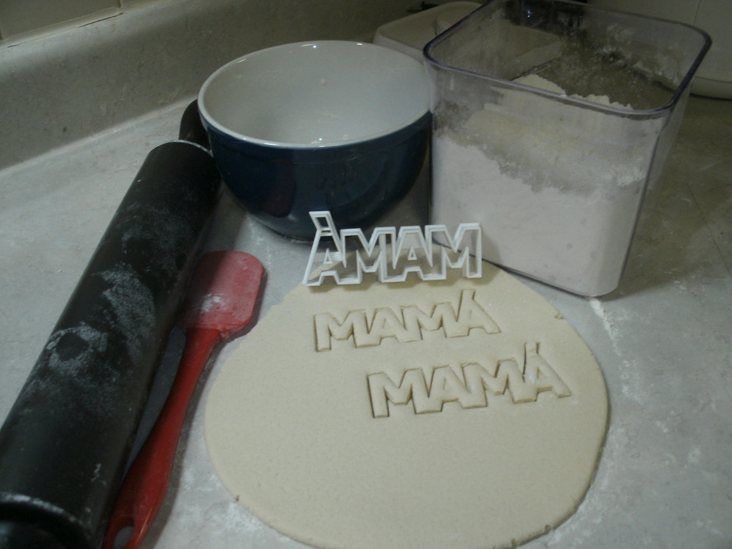 Mama With Accent Spanish Word Letters Cookie Cutter Made In USA PR647