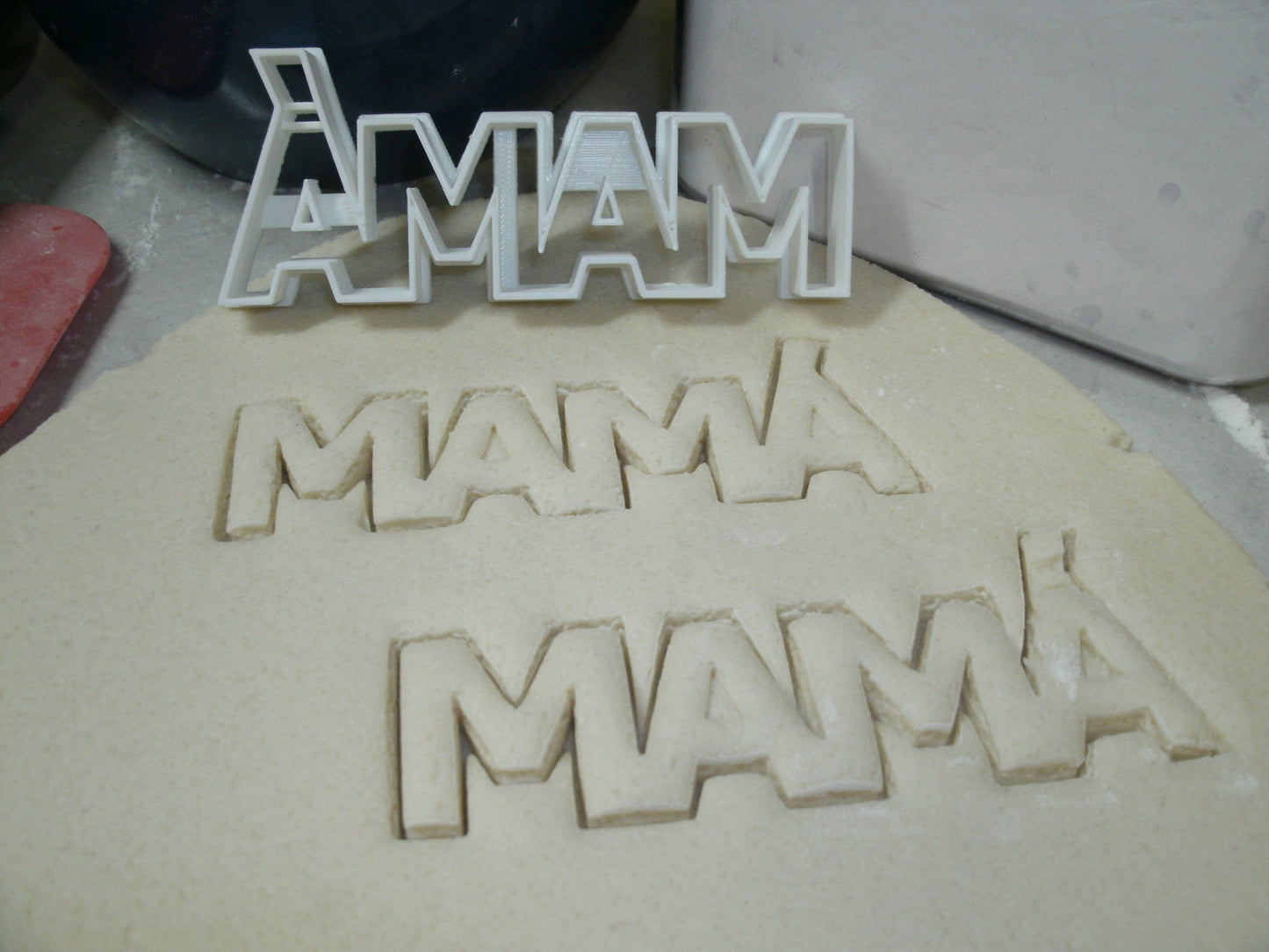 Mama With Accent Spanish Word Letters Cookie Cutter Made In USA PR647