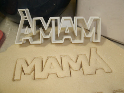 Mama With Accent Spanish Word Letters Cookie Cutter Made In USA PR647