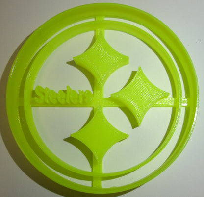 6x Pittsburgh Steelers Fondant Cutter Cupcake Topper 1.75 IN USA FD883