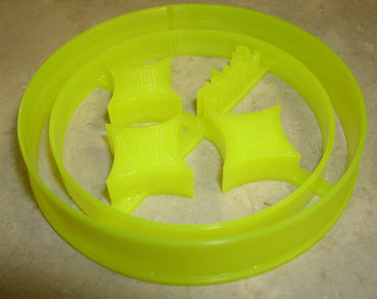 6x Pittsburgh Steelers Fondant Cutter Cupcake Topper 1.75 IN USA FD883