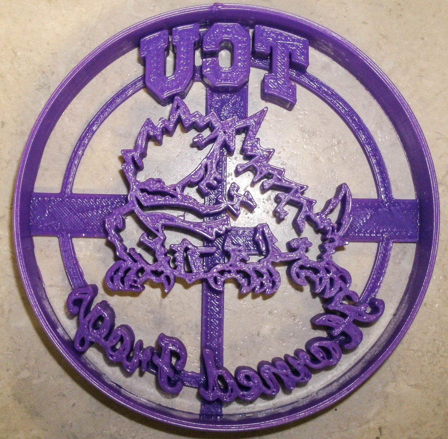 6x TCU Horned Frogs Fondant Cutter Cupcake Topper 1.75 IN USA FD931