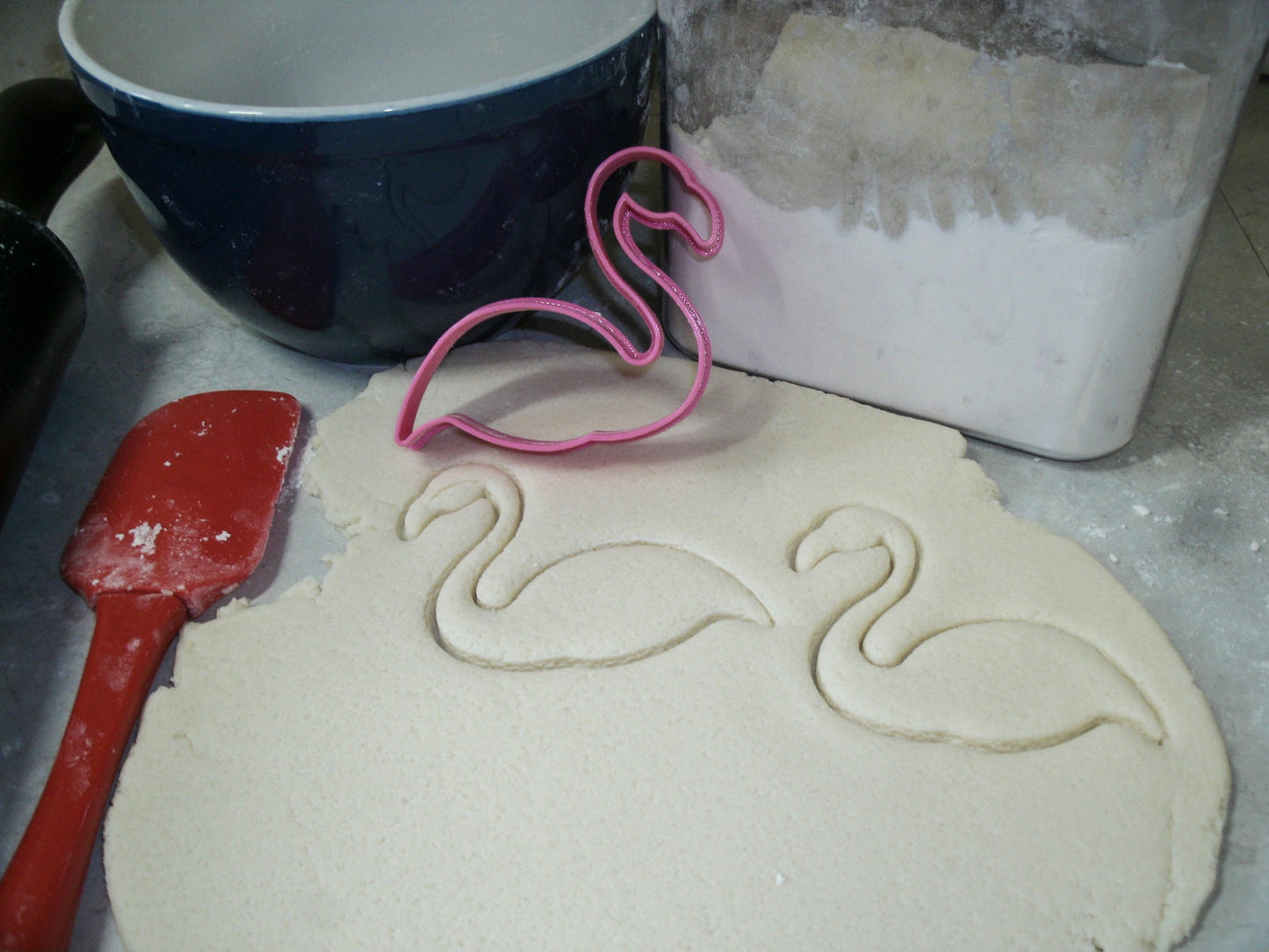 Flamingo Swan Water Bird Outline Cookie Cutter Made In USA PR646