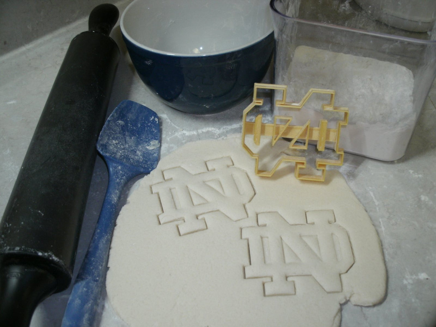 Notre Dame ND Letters Sports Football Cookie Cutter Made In USA PR499