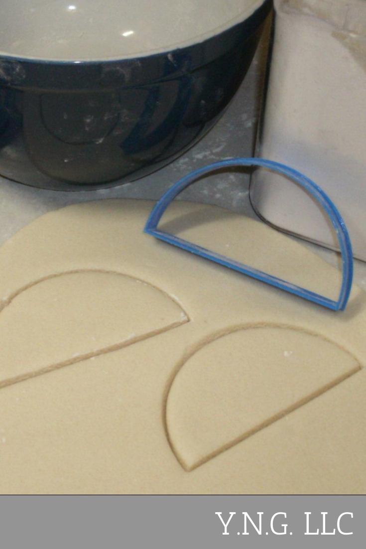 Half Circle Semi-Circle Shape Cookie Cutter Made In USA PR712
