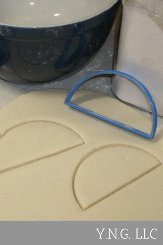 Half Circle Semi-Circle Shape Cookie Cutter Made In USA PR712