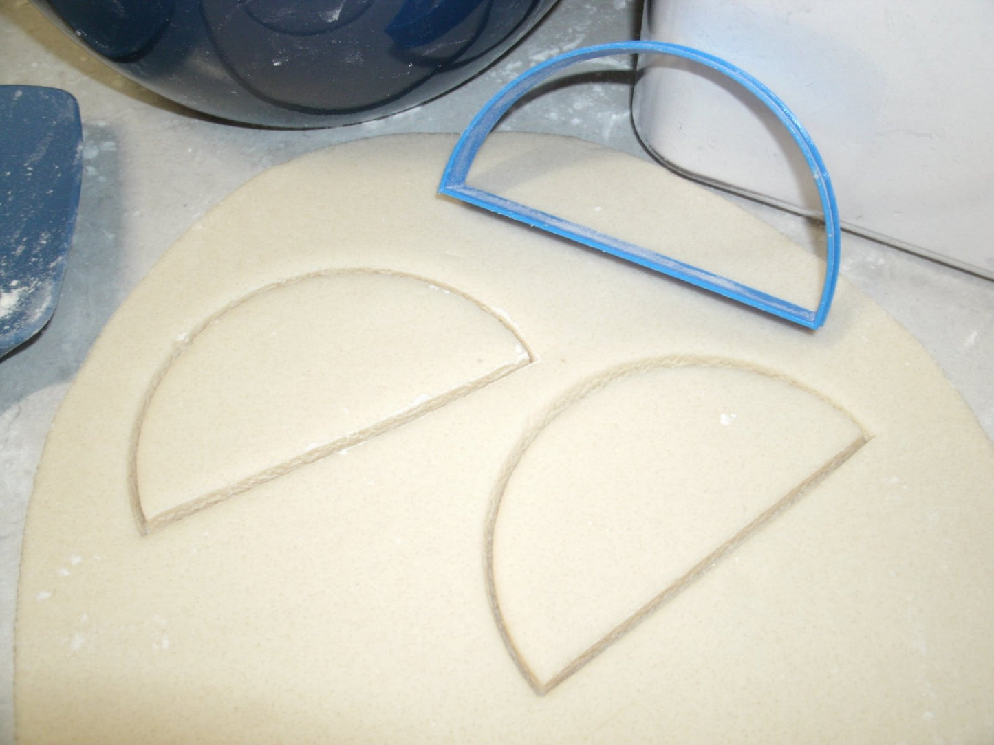 Half Circle Semi-Circle Shape Cookie Cutter Made In USA PR712