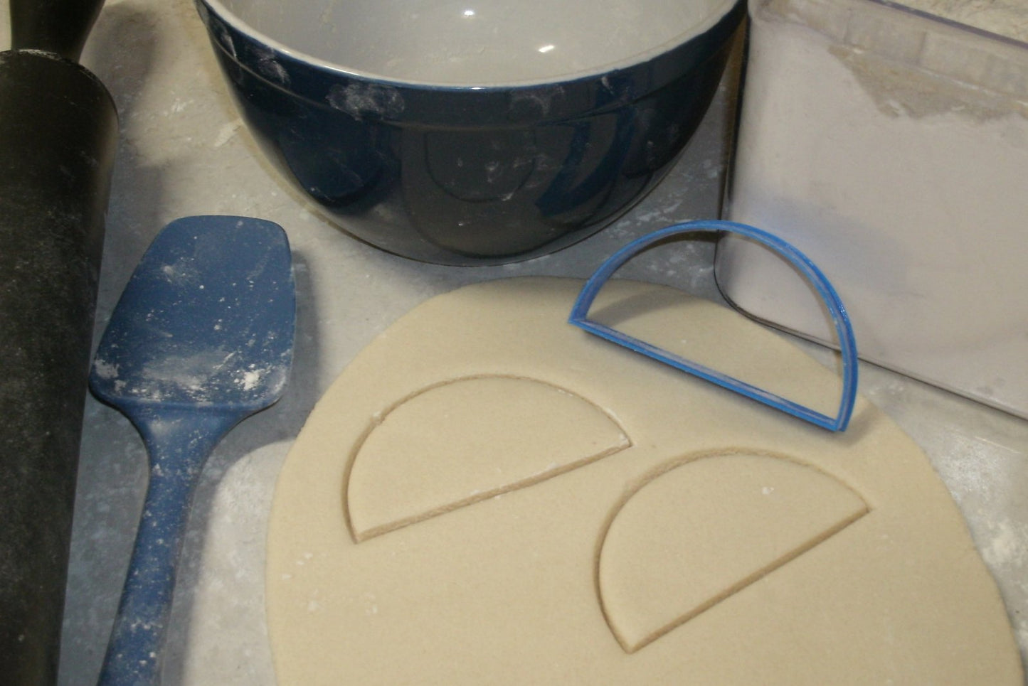 Half Circle Semi-Circle Shape Cookie Cutter Made In USA PR712