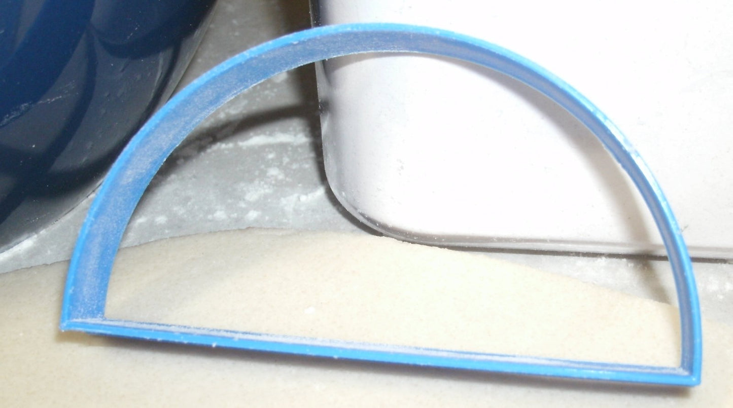 Half Circle Semi-Circle Shape Cookie Cutter Made In USA PR712