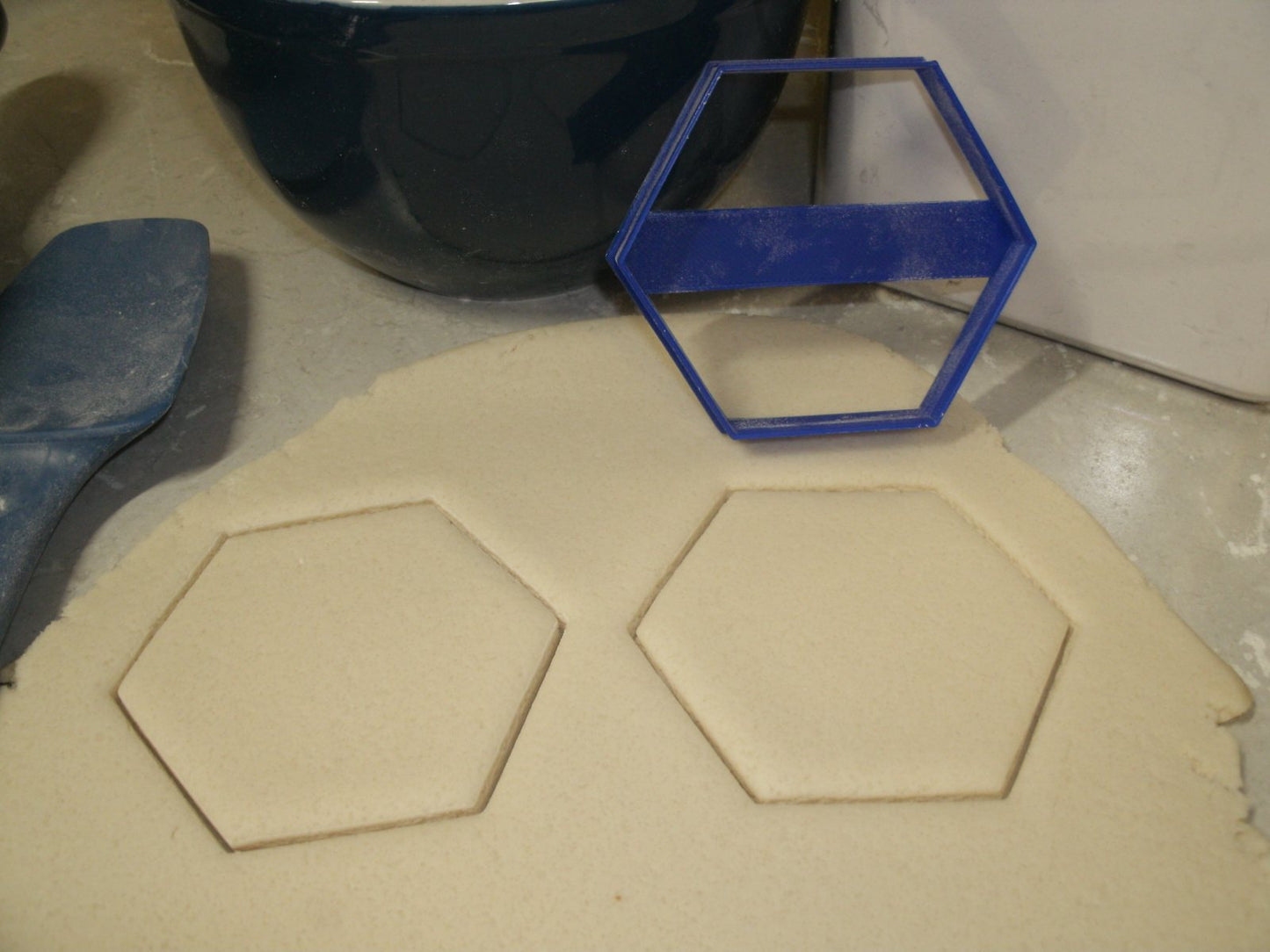 Hexagon 6 Sided Shape Outline Cookie Cutter Made In USA PR798