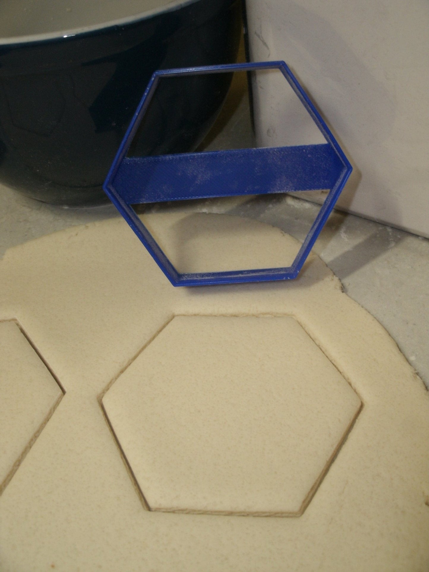 Hexagon 6 Sided Shape Outline Cookie Cutter Made In USA PR798