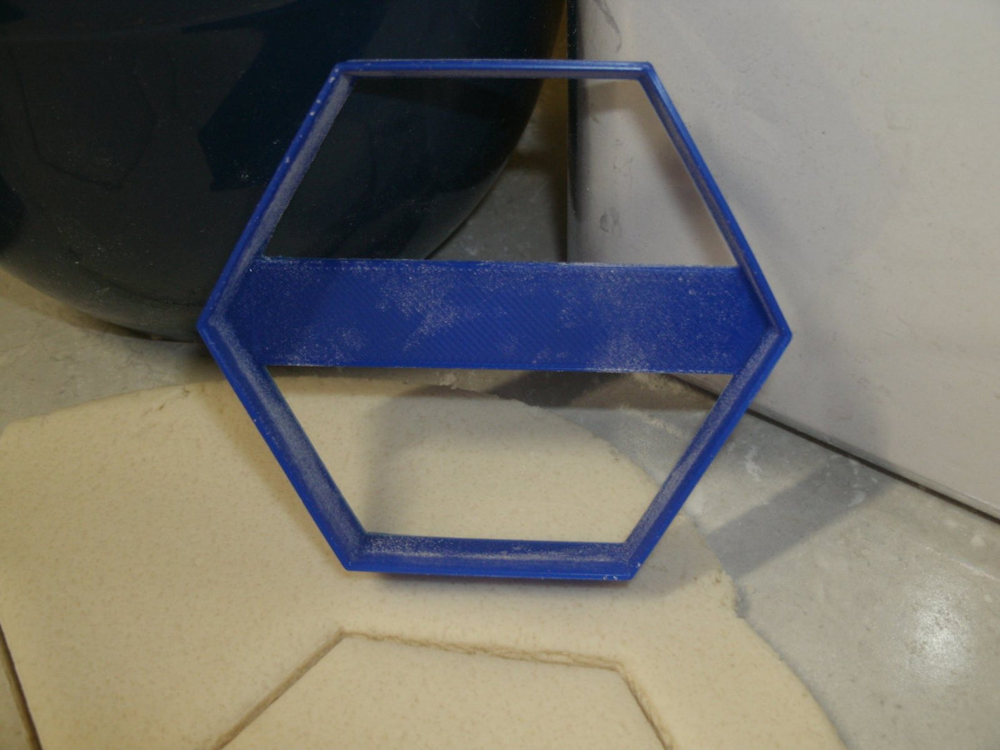 Hexagon 6 Sided Shape Outline Cookie Cutter Made In USA PR798