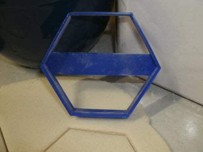 Hexagon 6 Sided Shape Outline Cookie Cutter Made In USA PR798