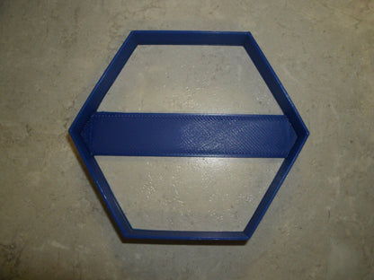 Hexagon 6 Sided Shape Outline Cookie Cutter Made In USA PR798