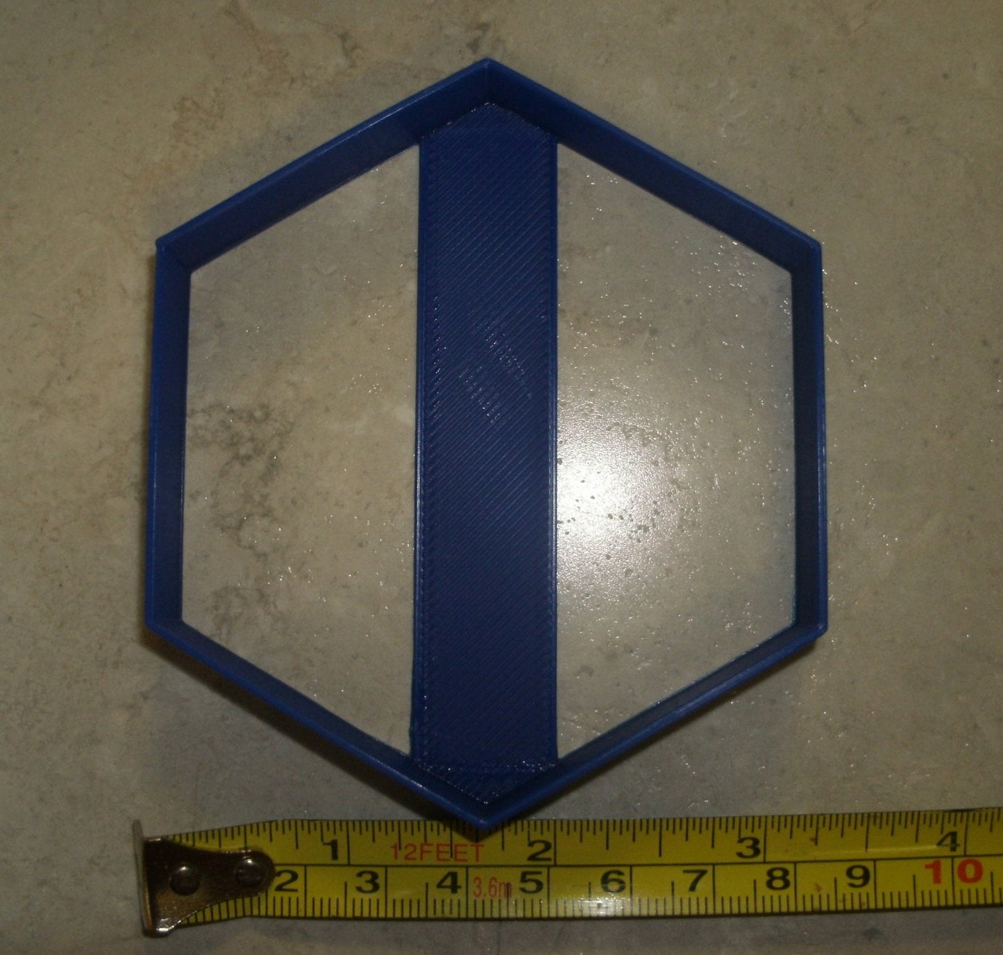 Hexagon 6 Sided Shape Outline Cookie Cutter Made In USA PR798