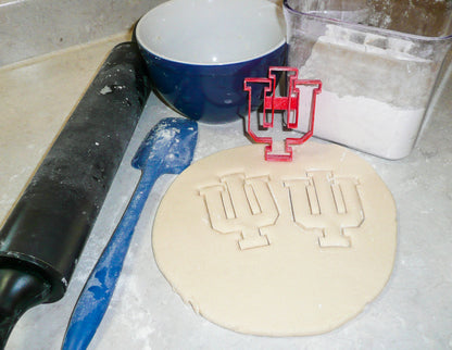 Indiana Hoosiers IU Letters Indiana University Cookie Cutter Made In USA PR992