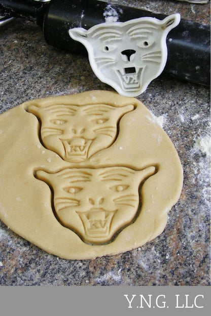 KVHS Kankakee Valley KV Cougar Face Cookie Cutter Made in USA PR315