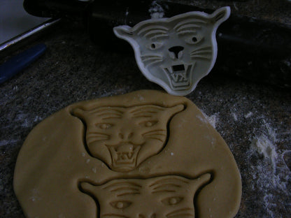 KVHS Kankakee Valley KV Cougar Face Cookie Cutter Made in USA PR315