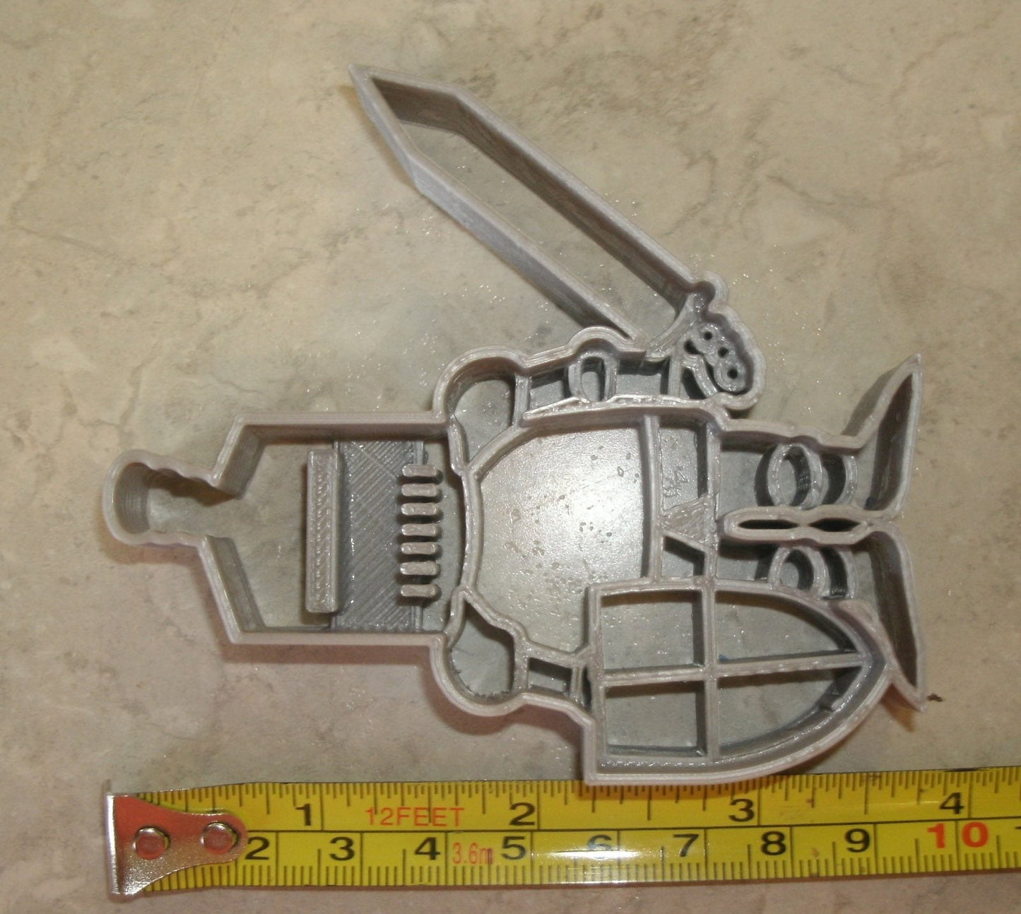 Knight in Shining Armor Sword and Shield Cookie Cutter Made In USA PR776