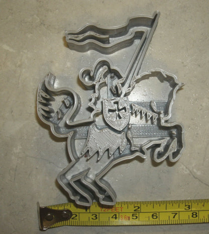 Knight on Horse with Lance Cookie Cutter Made In USA PR775